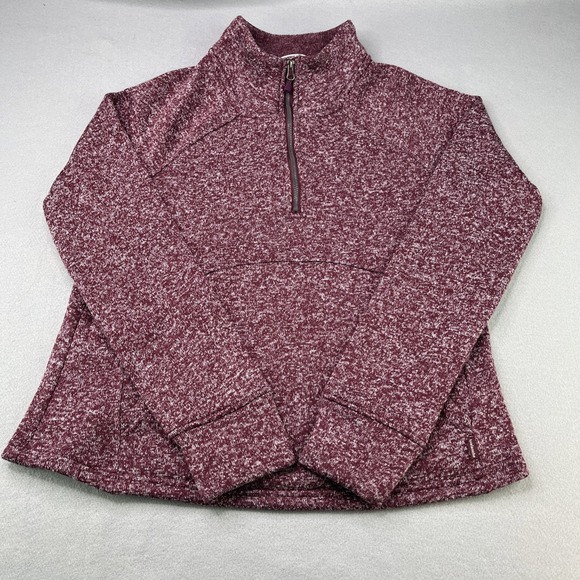 Avalanche Sweaters - Avalanche Women's Knit 1/4 Zip Sweater Mock Neck Warm Pockets Size Large